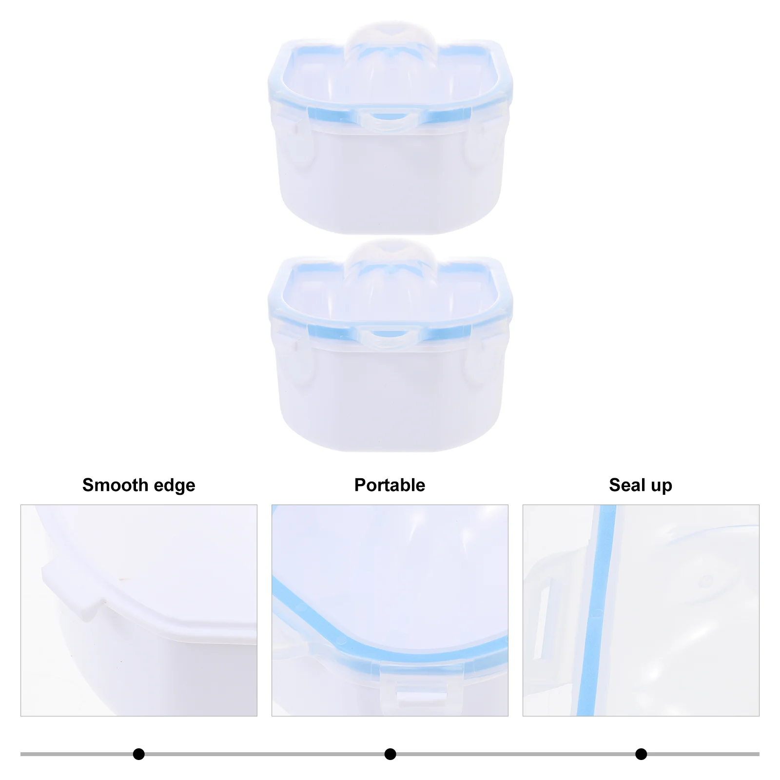 2 個マニキュアソーカーボウル耐久性のある滑らかな表面マニキュア除去ハンドソークトレイネイルアートツールプロのサロン家庭用