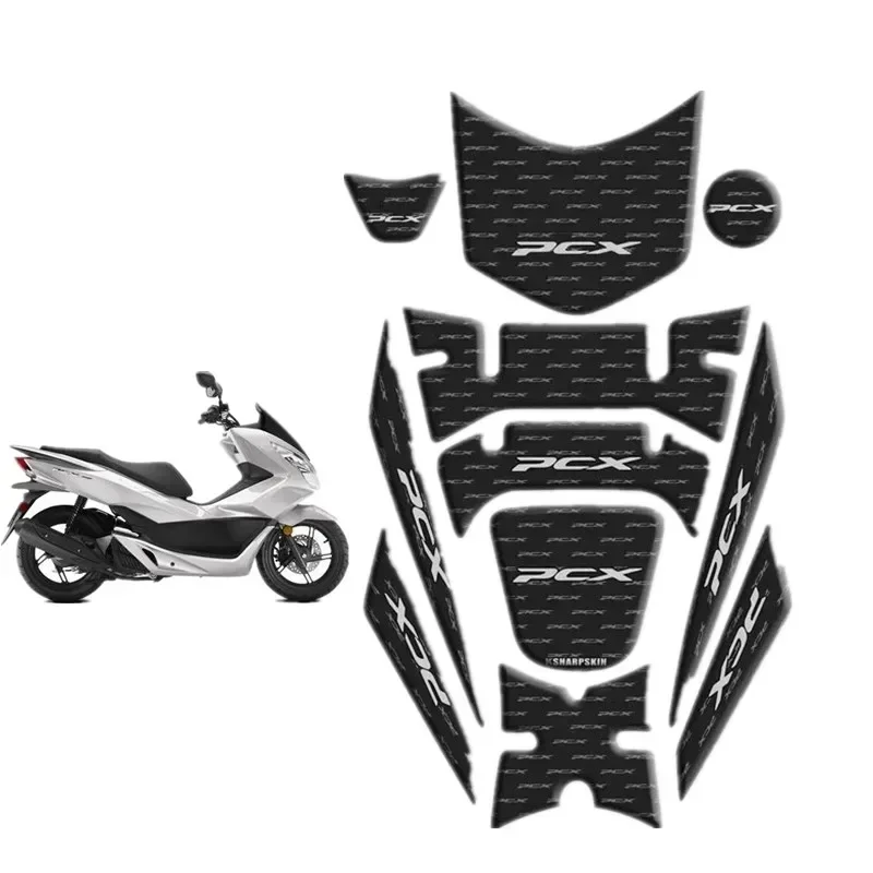 For Honda PCX 125 150 PCX125 PCX150 2018 2019 Motorcycle Motor Tank Pad Protector 3D Gel Sticker Decal - 3