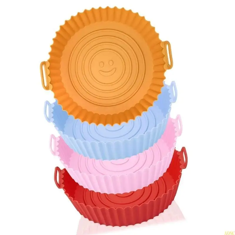 A0NC 4 Gói silicone Air Fryers Basket lót silicone không khí pads phụ kiện không khí thích hợp để nướng và nấu ăn