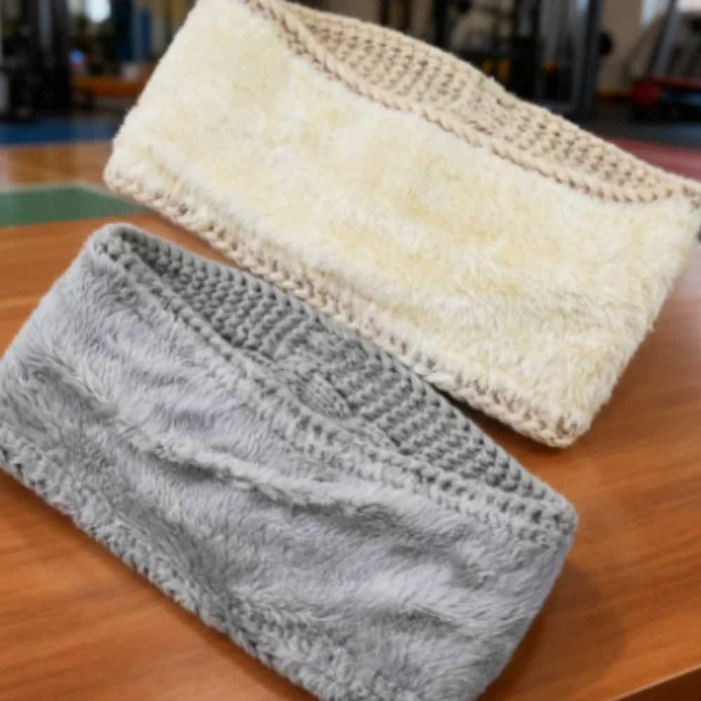 

Антихолодный чехол на голову, плюшевые ленты с подкладкой, вязаная повязка на голову с крестом, уличный толстый вязаный крючком тюрбан, аксессуары для волос, вязаный чехол для ушей