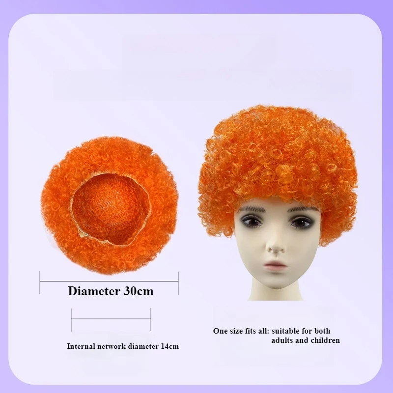 วิกผมพัดลมสีสันสดใส ชุดเต็มหัว Unisplendour เหมาะสําหรับอุปกรณ์ประกอบฉากคาร์นิวัล การแสดงอะนิเมะ เชียร์ลีดเดอร์ และคอสเพลย์