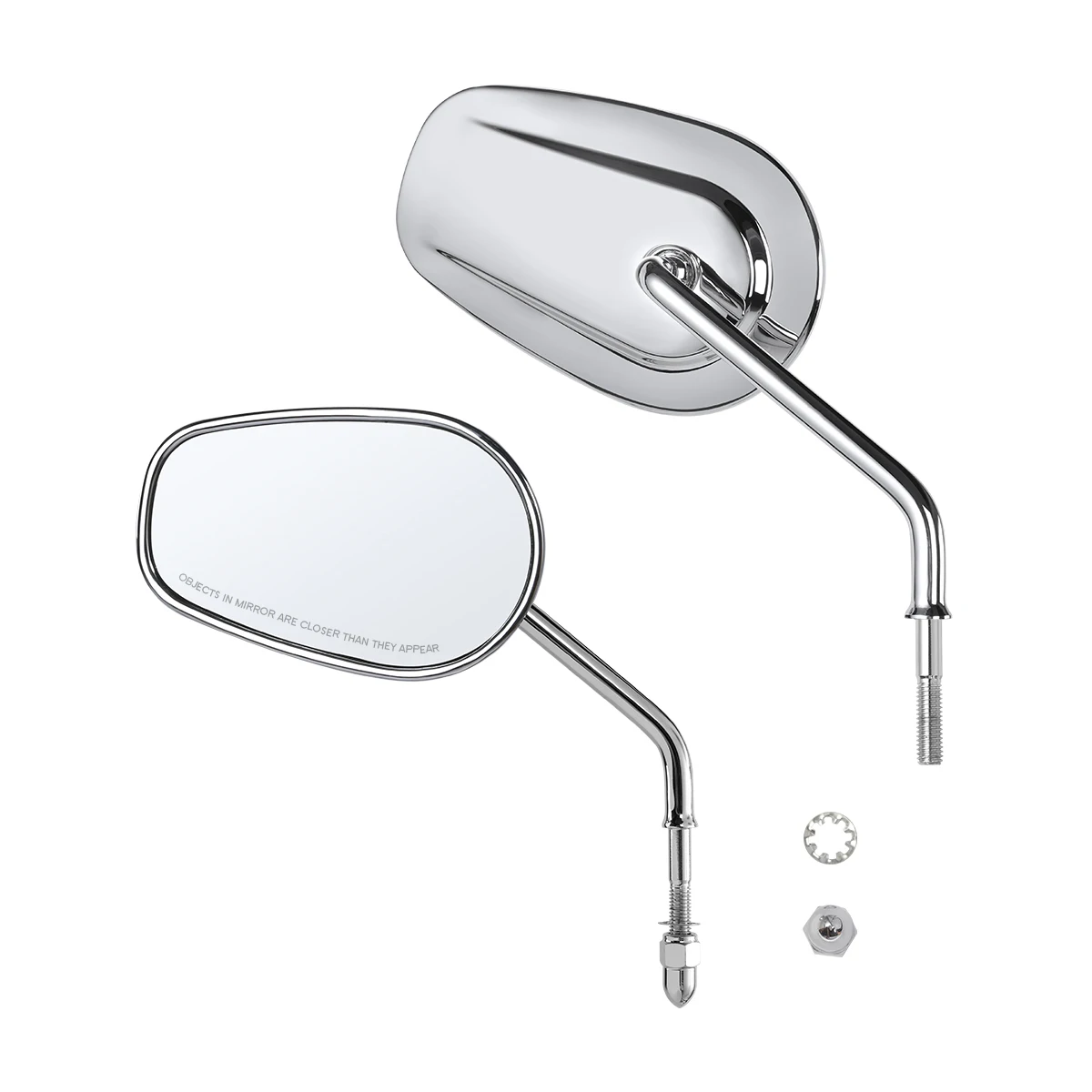 8MM Rear View Mirrors For Harley Touring Road King Road Glide Sportster XL883 XL1200 Dyna Heritage Softail SuperLow FXDB FXDWG