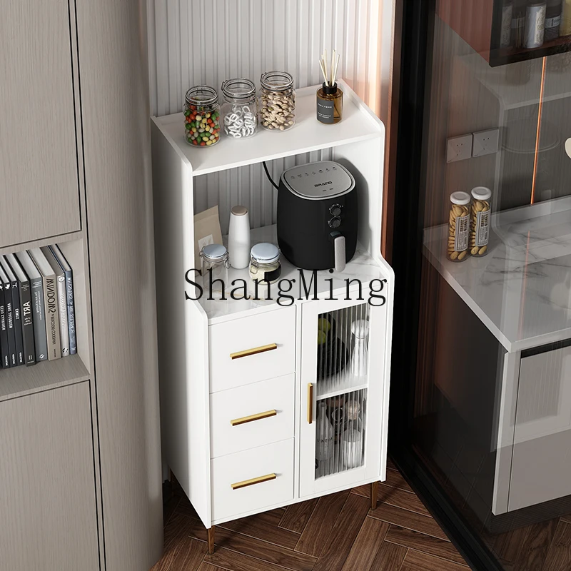 

DHY small apartment dining side cabinet small living room locker against the wall microwave oven cabinet