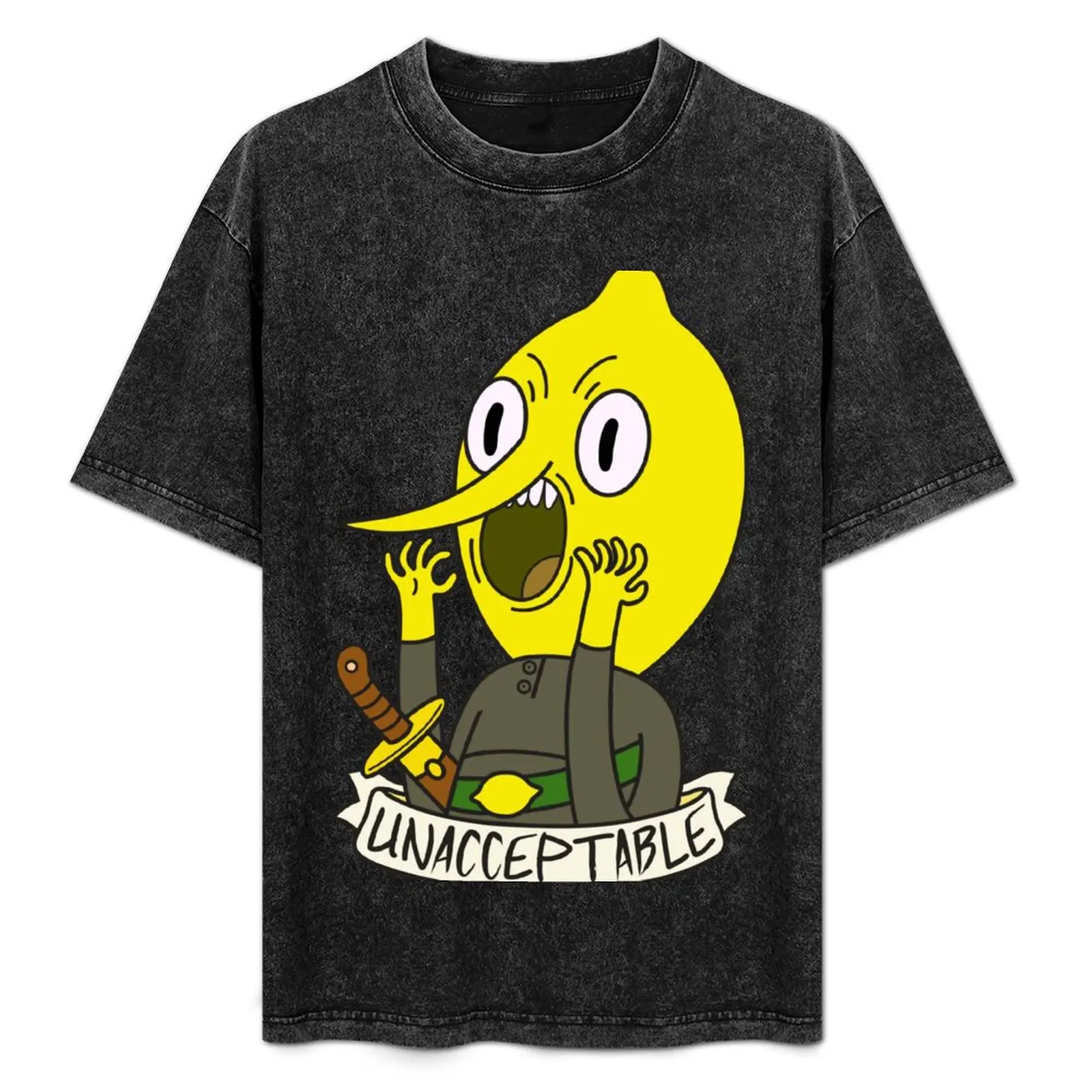 

Lemongrab T-Shirt Minimalist Plain Crew Neck T-Shirt