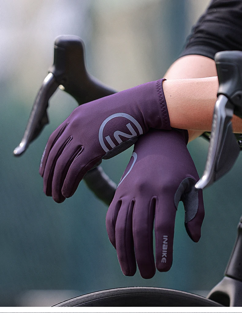 INBIKE Herbst Winter Thermische Fahrrad Handschuhe Touchscreen Männer Frauen MTB Rennrad Handschuhe Sport Fitness Outdoor Radfahren Handschuhe – Detail 7