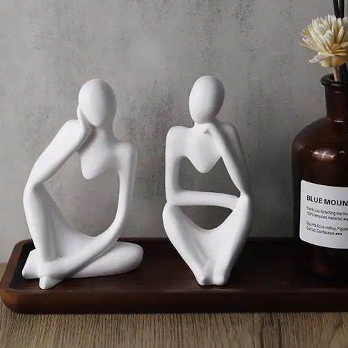 DIY Thinker Statue Silicone Mold 3D Nordic Art Abstract Human Body Plaster Ornament Mould Epoxy Resin Handicraft Mold Home Decor - Image 2