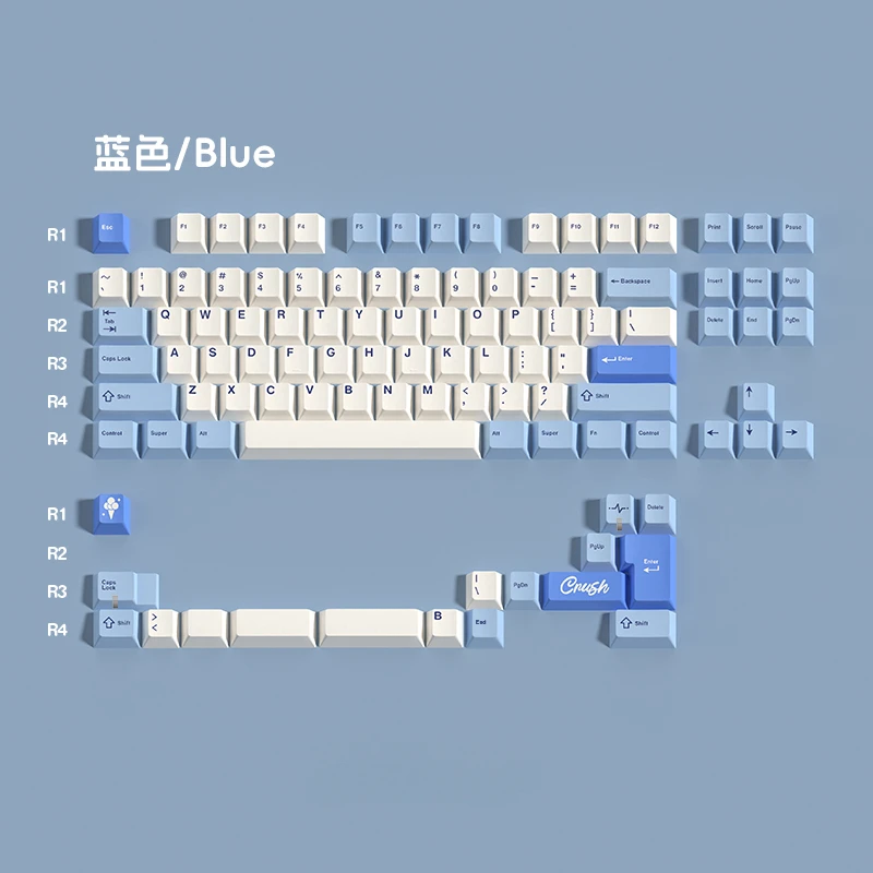 WOB Crush80 テーマキーキャップセット PBT カスタム 80% 75% 65