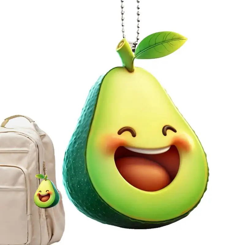 

Acrylic Avocado Charm Avocado Bracelet Earring Keychain Craft Charm 2D Key Decoration Pendant Backpack Key Chain Accessories For