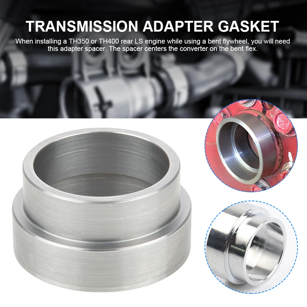 Przejściówka do wymiany koła zamachowego z reduktorem skrętu (torque stall converter) i płytką elastyczną (flexplate) do skrzyni biegów H350 TH400 LS1