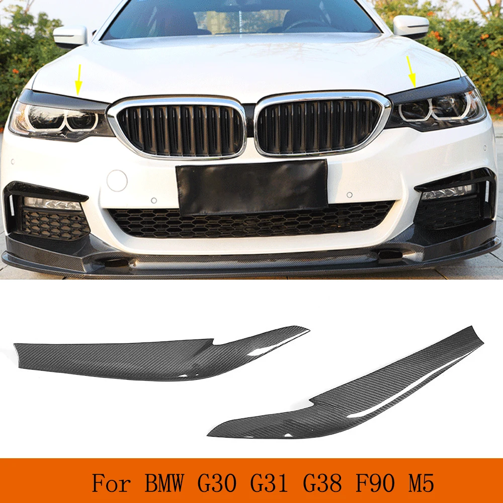 

Dry Carbon Fiber / FRP Headlight Eyelids Covers Headlamp Eyebrows for BMW G30 G31 G38 F90 M5 520i 530i 540i 550i 2017-2022