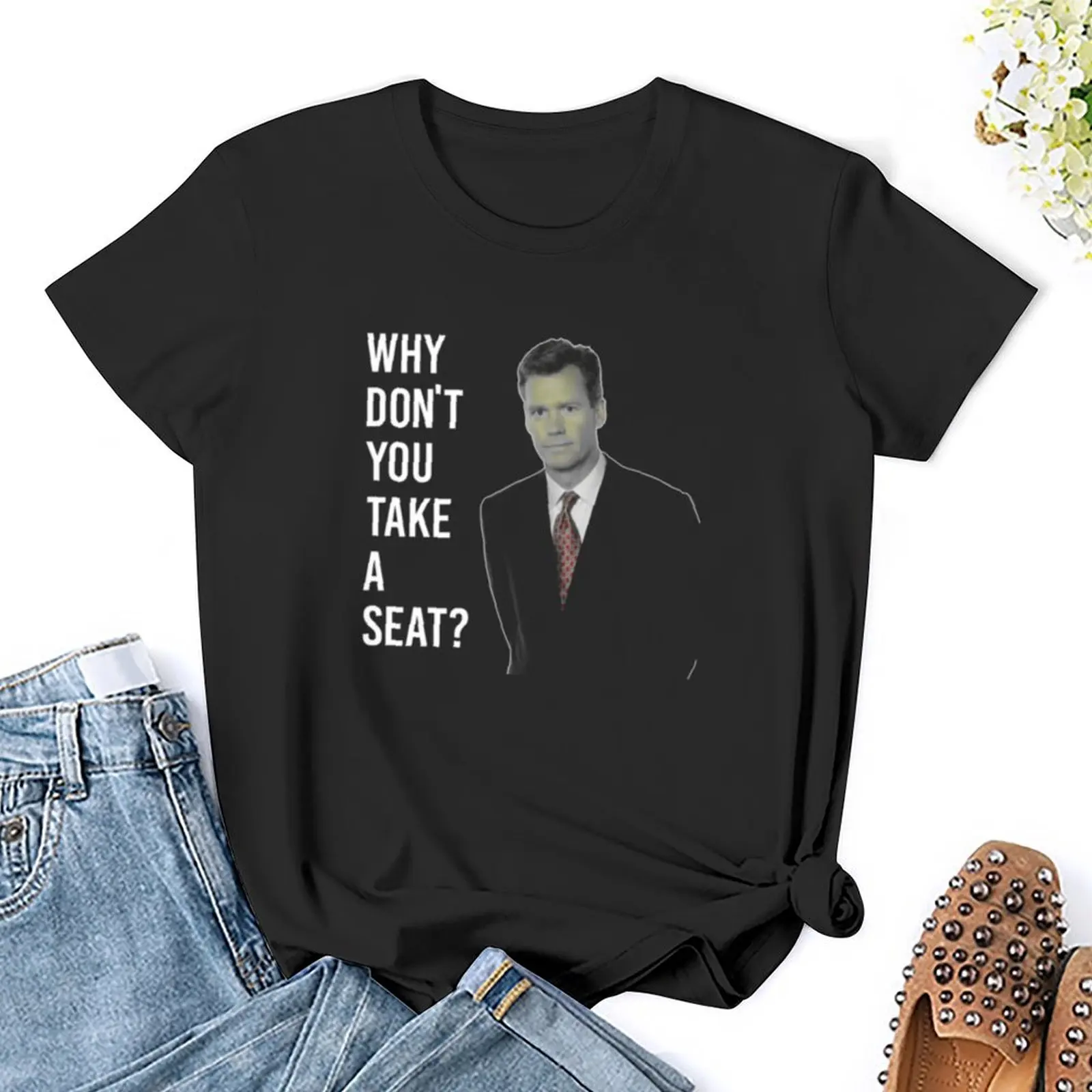 Chris Hansen dlaczego nie zajmiesz miejsca 7 koszul, T-Shirt estetyczne ubrania kawaii ubrania t-shirt sukienka damska