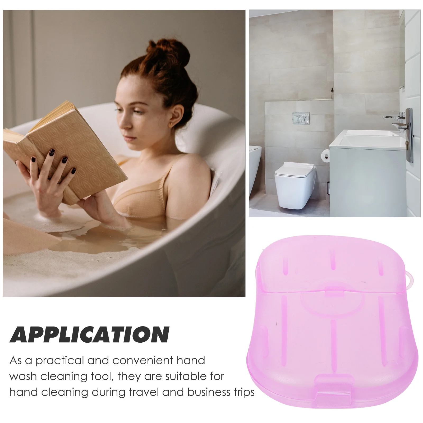 

20 Boxes Travel Soap Slices Practical Hand Washing Sheets for Travel and Camping Hand-Washing Soap Slices Trip Soaps Sheet