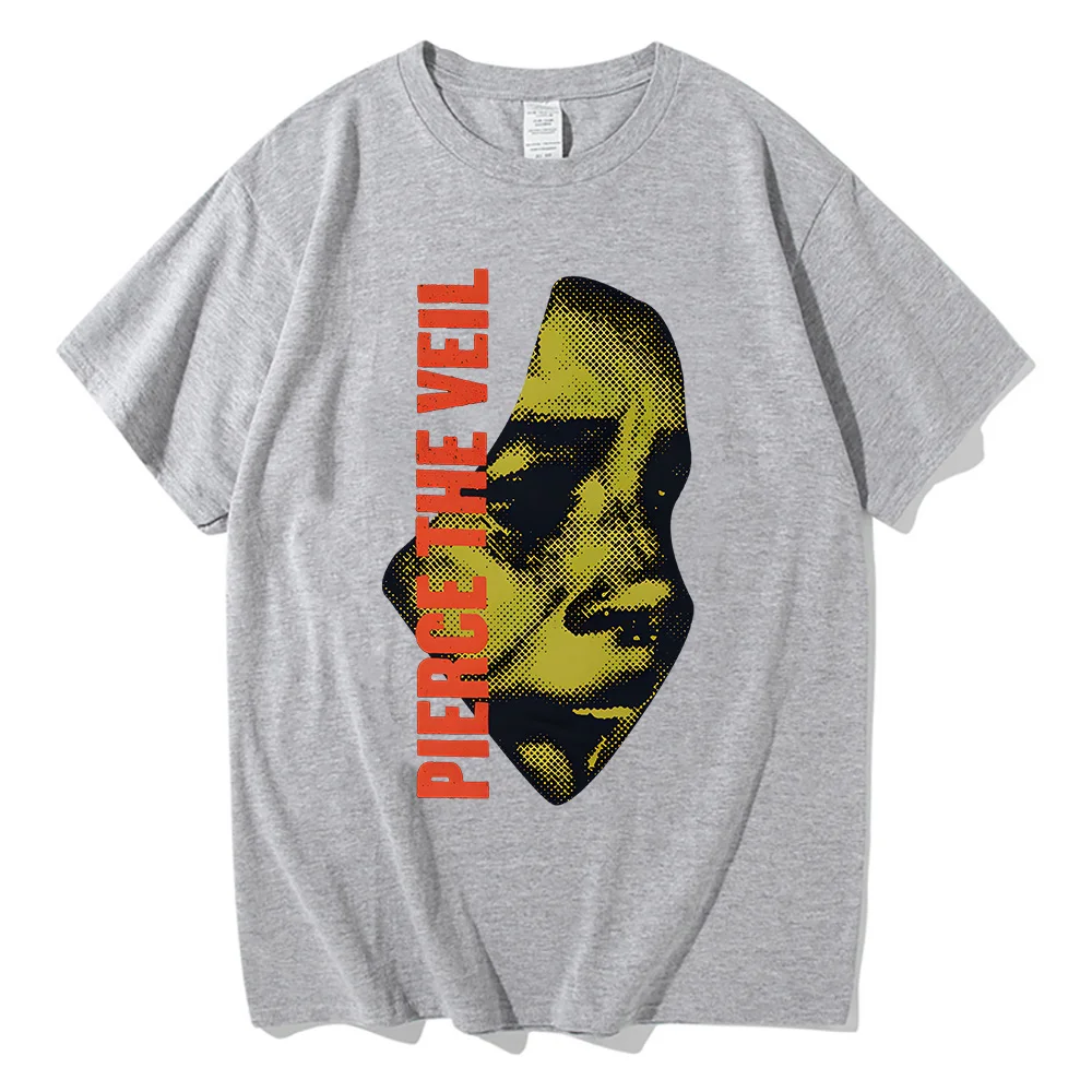 لا أستطيع سماعك جولة تي شيرت بيرس الحجاب روك باند قصيرة الأكمام القطن تي شيرت للجنسين الصيف الرجال النساء الشارع الشهير عادية