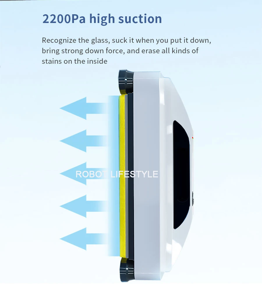 NEW Window Cleaning Robot Auto Water Spray Vacuum Cleaner,Anti-falling,Automatic Glass Washing,Built in Detecting Edge Sensors