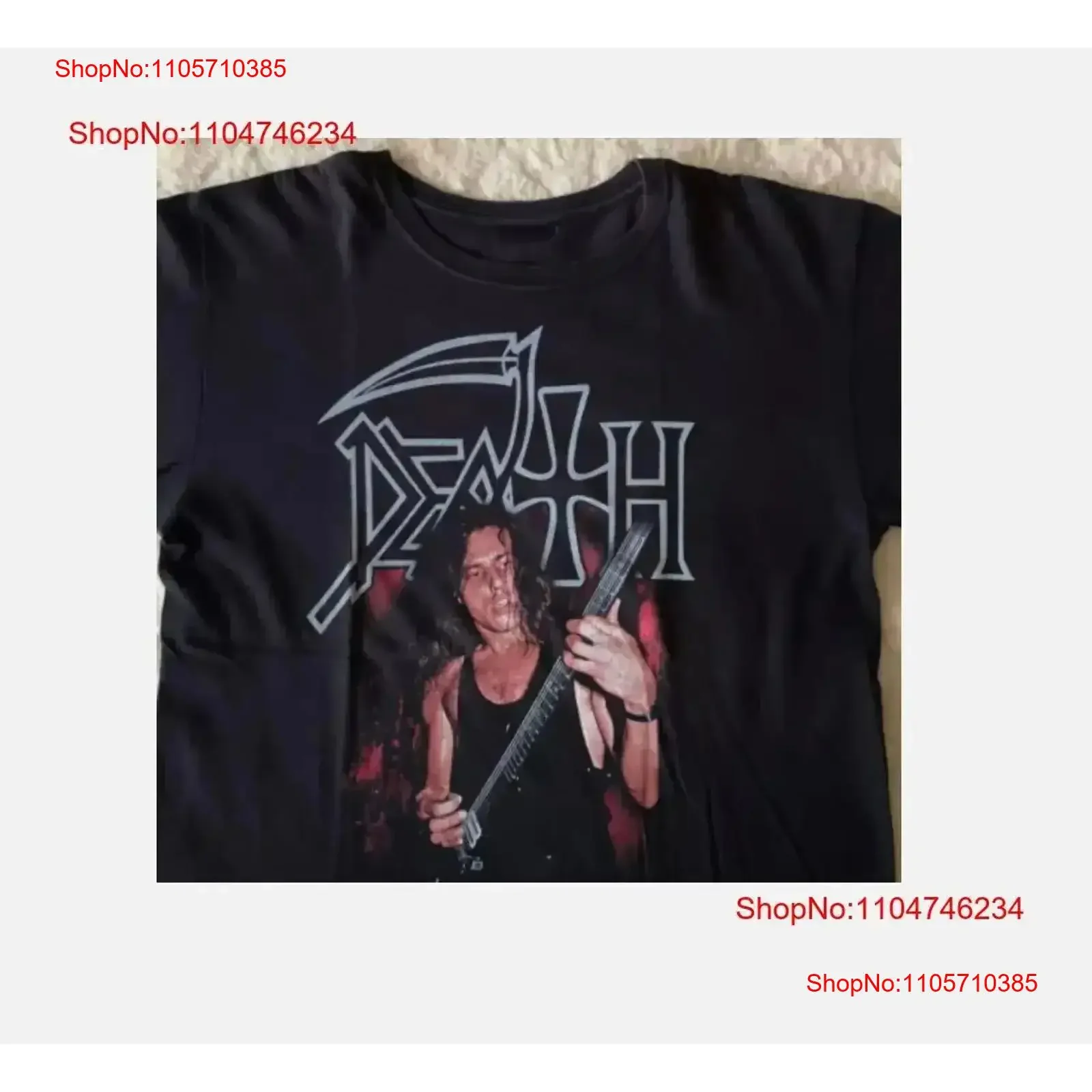 Chuck schuldiner death band tee heath metal T Shirt vintage Washed designer clothes Soft graphic fashion homme Casual Versatile