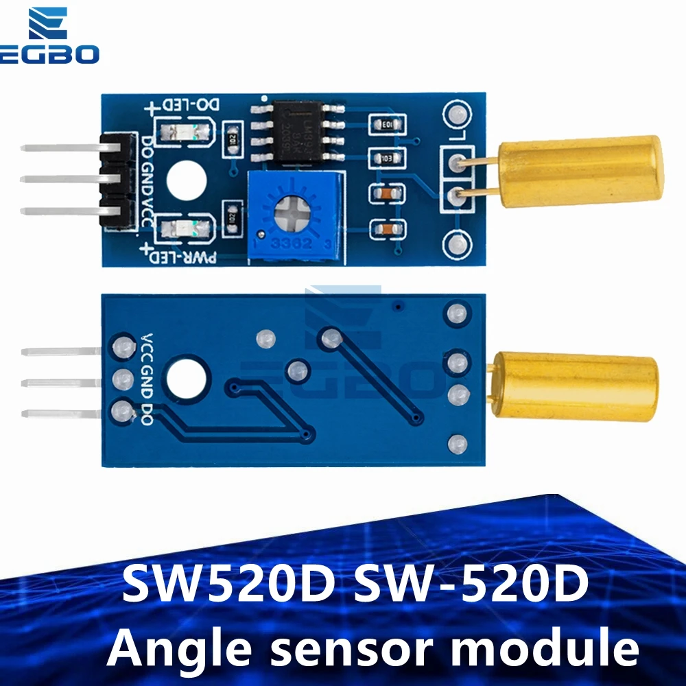 وحدة استشعار زاوية ذهبية EGBO ، مفتاح كروي ، وحدة استشعار إمالة ، SW520D ، من 1 إلى 10
