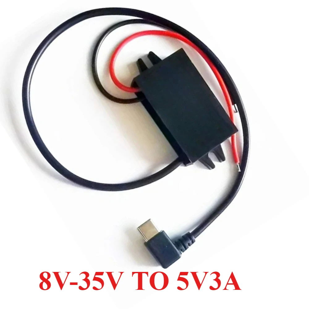 

12V-24V to 5V 3A Out Car Phone Charger Adapter DC DC Step Down Power Converter 12 Volt to 5 Volt micro USB C Converter Mini