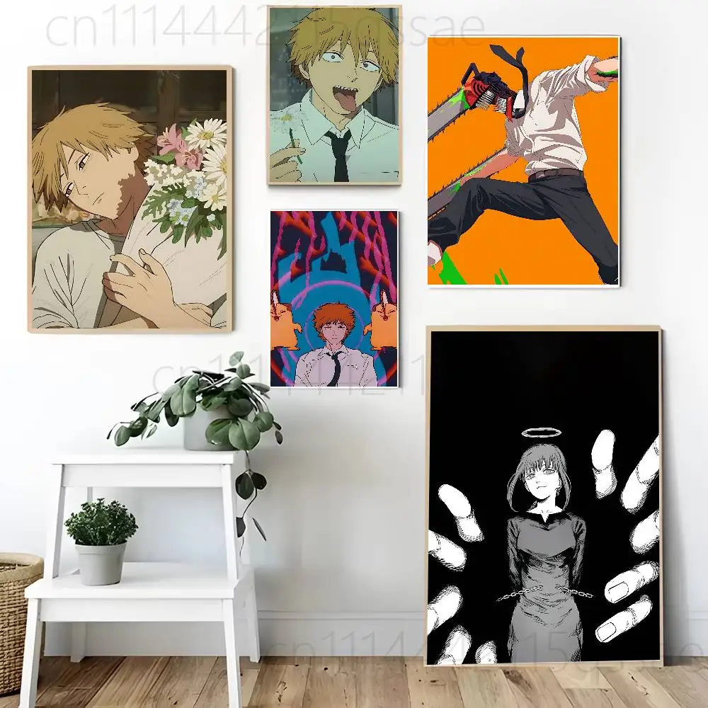 A-Anime M-Makima Poster Wall Art Posters, Texture Paintings, Ideal Gift for Room Decoration