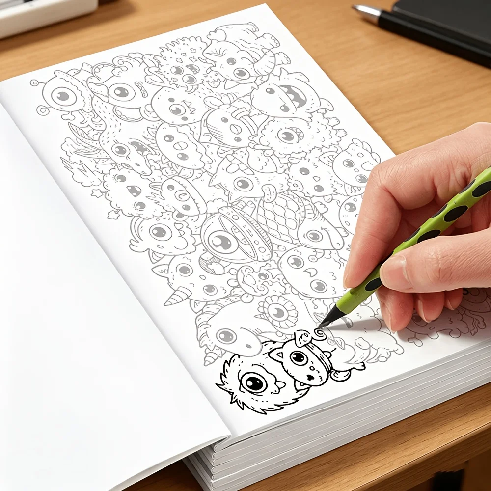 Trace and Color Book for Teens and Adults, Stress Relief Tracing and Coloring Pages, Anxiety Relief, Improvement