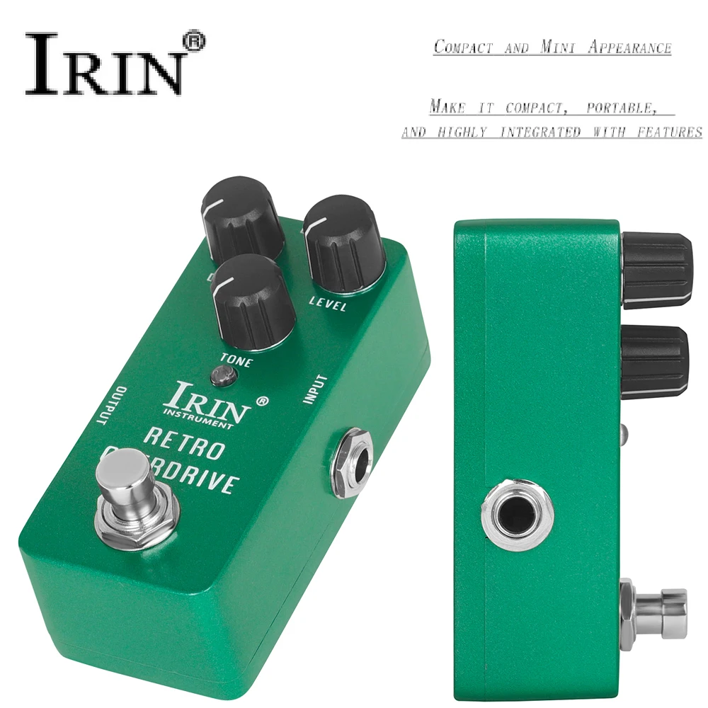 IRIN RS-01 rétro surcharge guitare basse effets pédale électrique nouveaux tampons en Silicone auto-adhésifs inclus accessoires de guitare