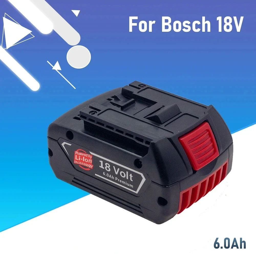 Lithium Battery 6.0Ah for Bosch Electric Drill 18V Rechargeable Li-ion Battery BAT609,BAT609G,BAT618,BAT618G,BAT614 dropshipping