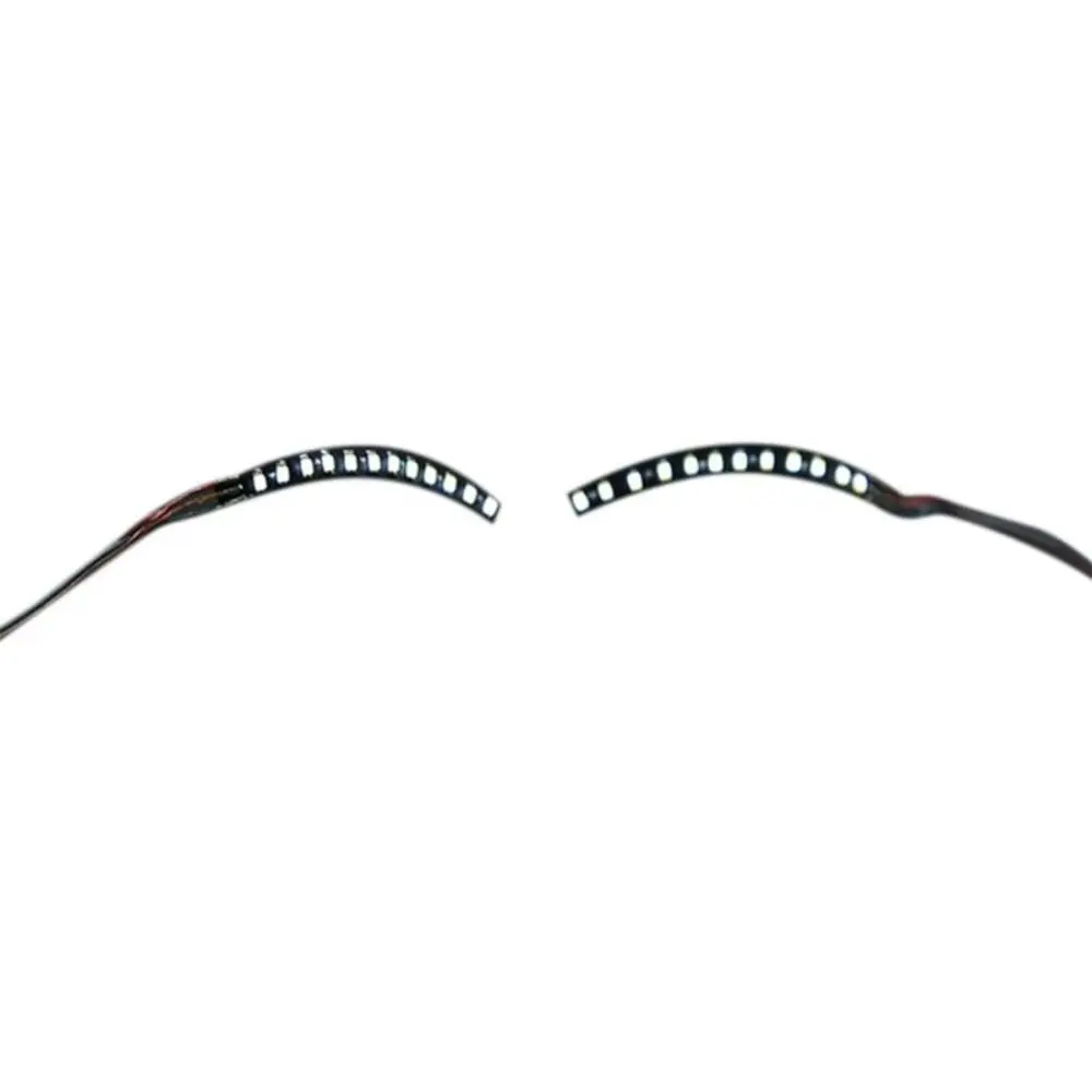 Gift Colorful LED luminous False Eyelashes Creative Waterproof Halloween Light Up Eyelid Paste Flash Neon lights Party