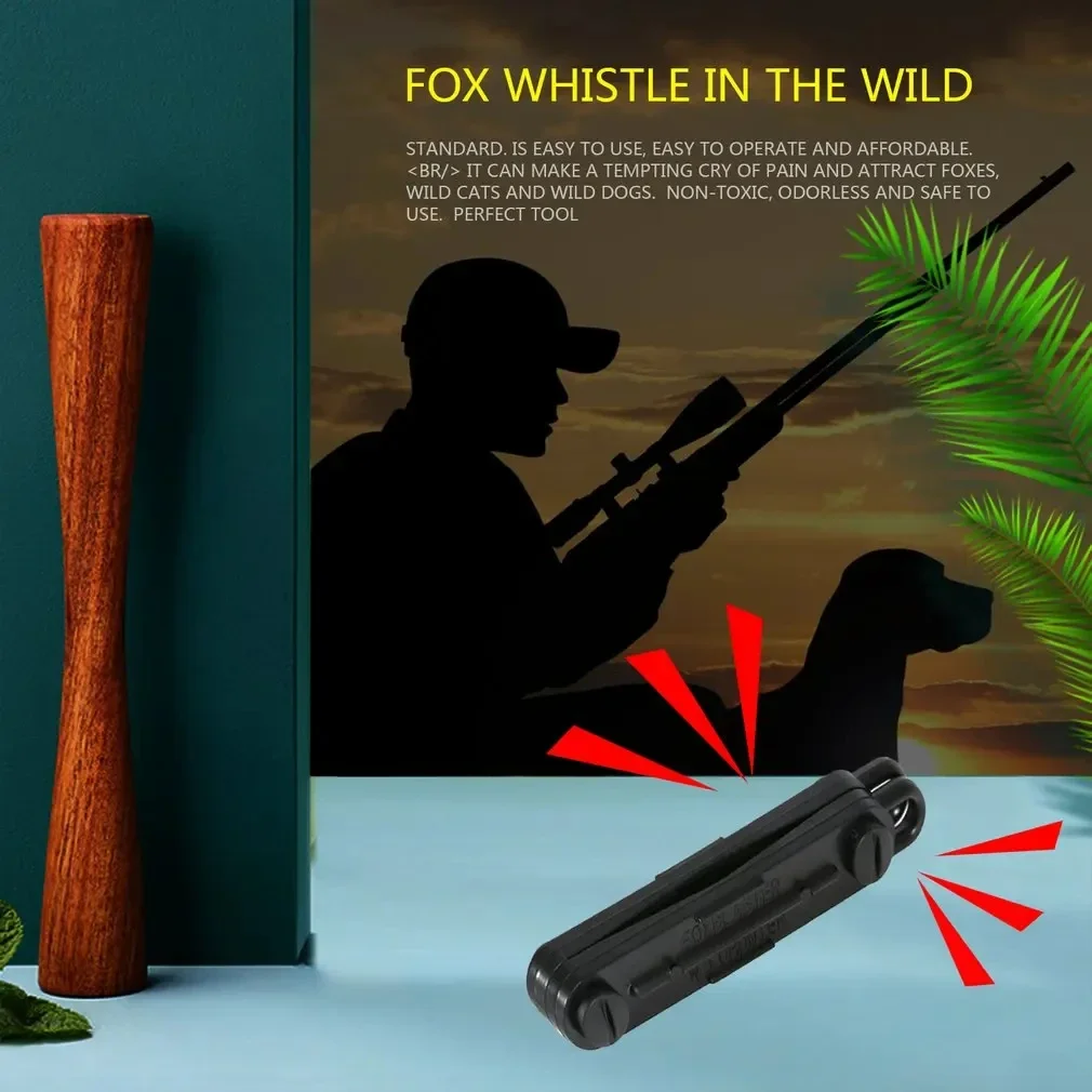 Outdoor Fox Down Fox Blaster Call Black Whistle Predator Hunting Lamping Calling Rabbit Game Caller Animial – Detail 5