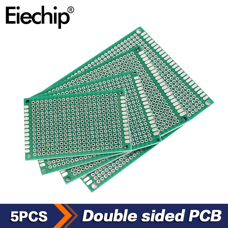 5PCS 4*6 5*7 6*8CM Double Side Prototype Diy Universal Printed Circuit PCB Board Copper Prototype Breadboard DIY ELECTRON KIT