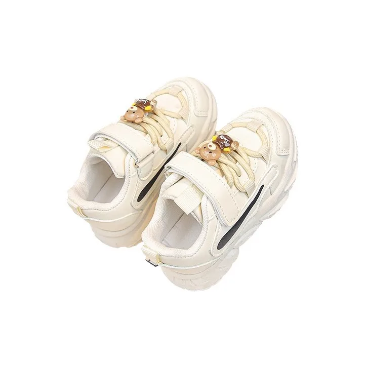 Bear خريف جديد للأطفال أحذية أبي أحذية رياضية للأولاد أحذية الجري الجلدية للفتيات #5