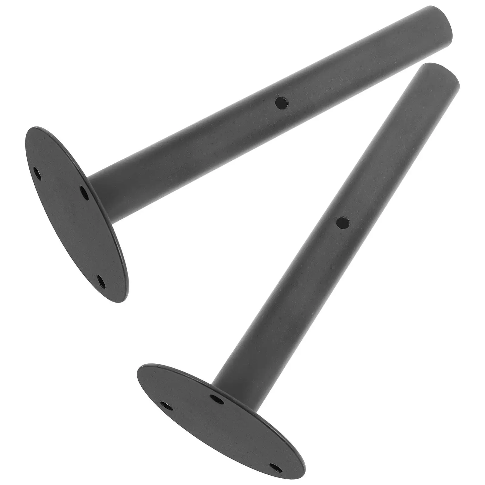 2Pcs Rust Resistant Iron Shelf Mounting Brackets Stable Wall Shelf Support Brackets for DIY Floating Shelves Corridor Store Use