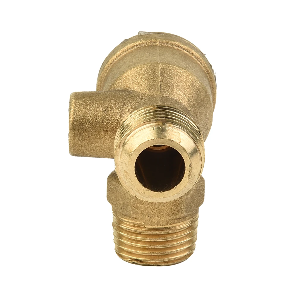 Air Compressor Check Valve Replacement Brass Connector Tool Gold Male Threaded Nickel Plating 20*20*10mm  Air Compressor