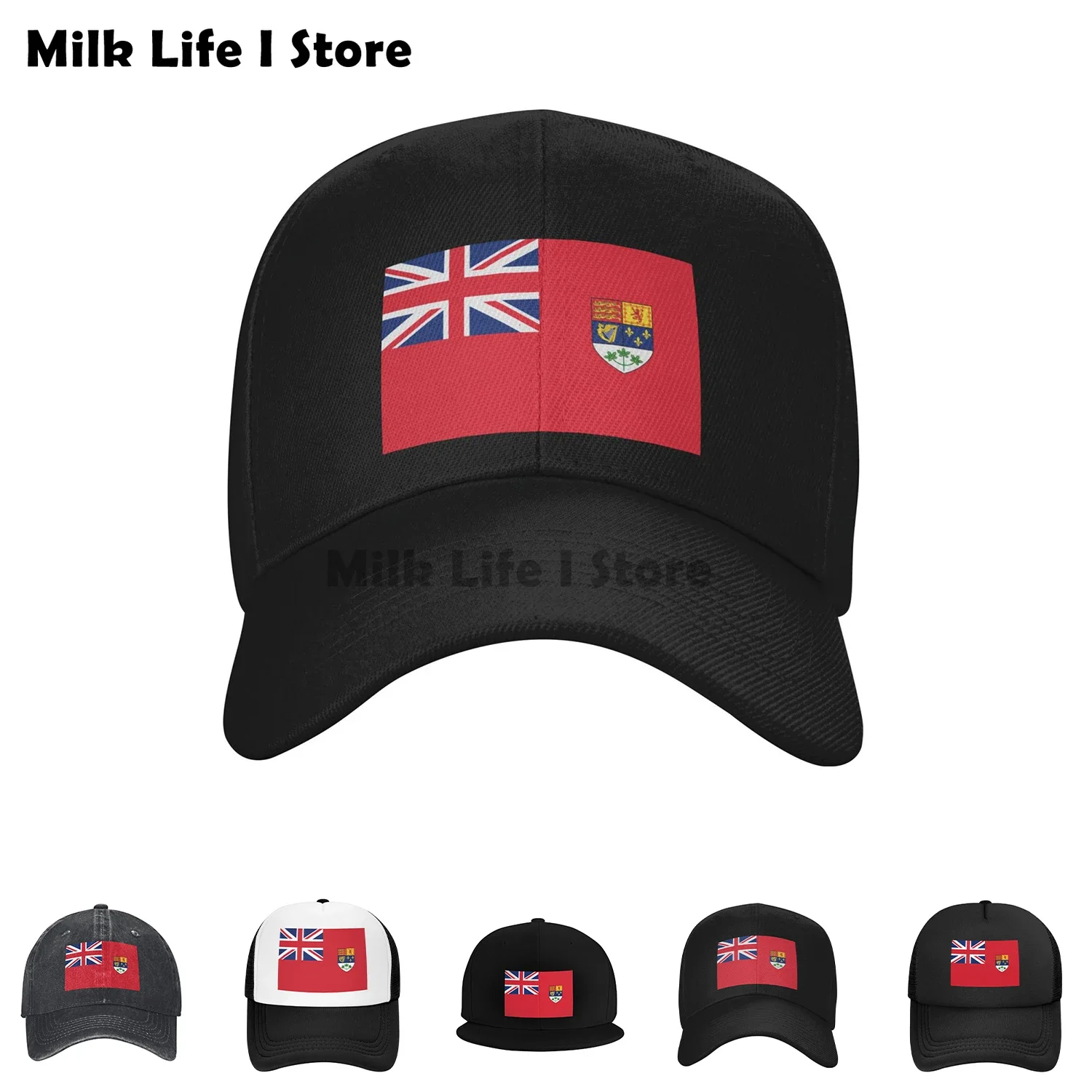 Canada Red Ensign Flag Vintage Canadian Symbol HD High Quality Online Store Baseball Cap Custom Hat Woman Men's