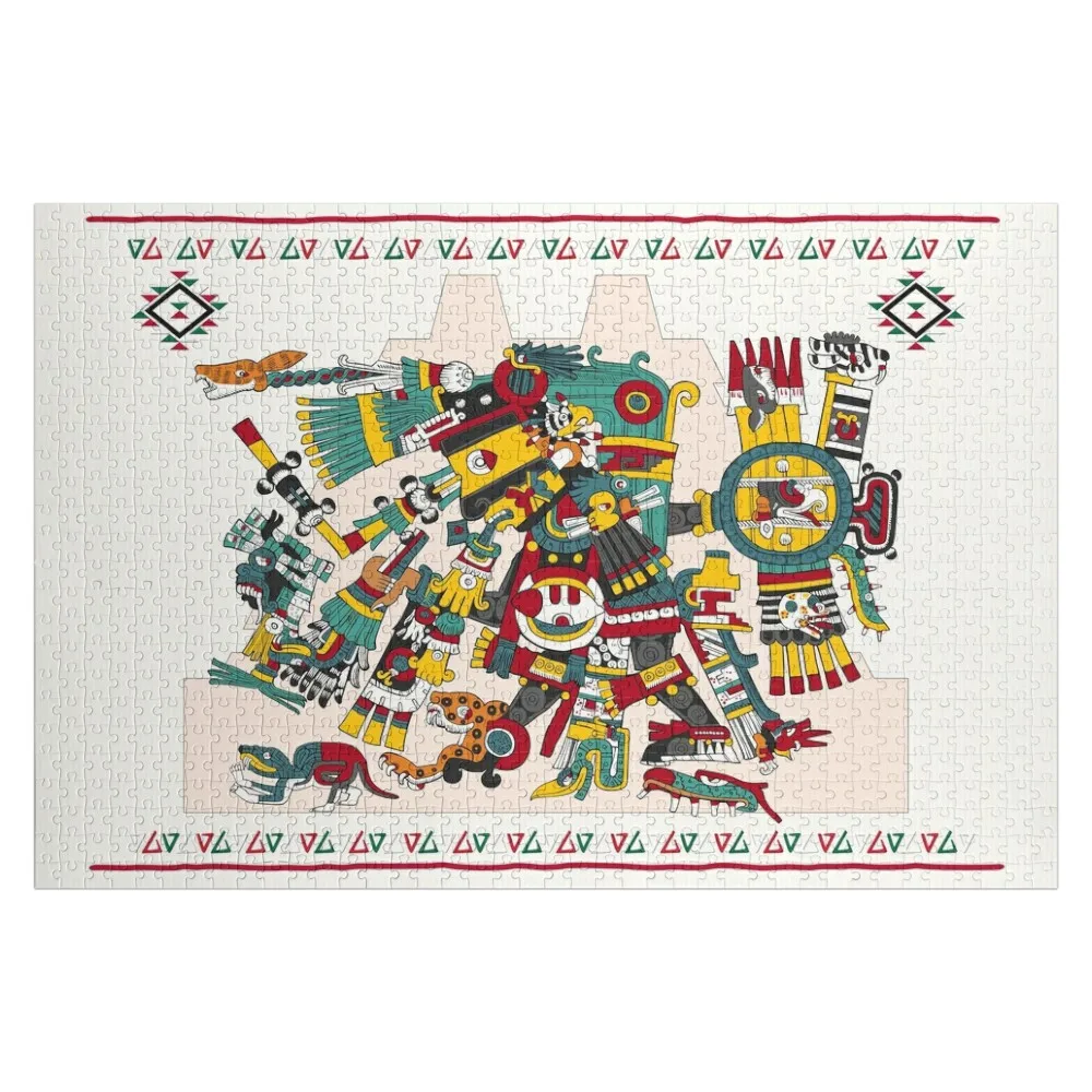 

Tezcatlipoca Days - Codex Borgia Aztec Jigsaw Jigsaw Puzzle Customized Picture Wood Photo Personalized Puzzle
