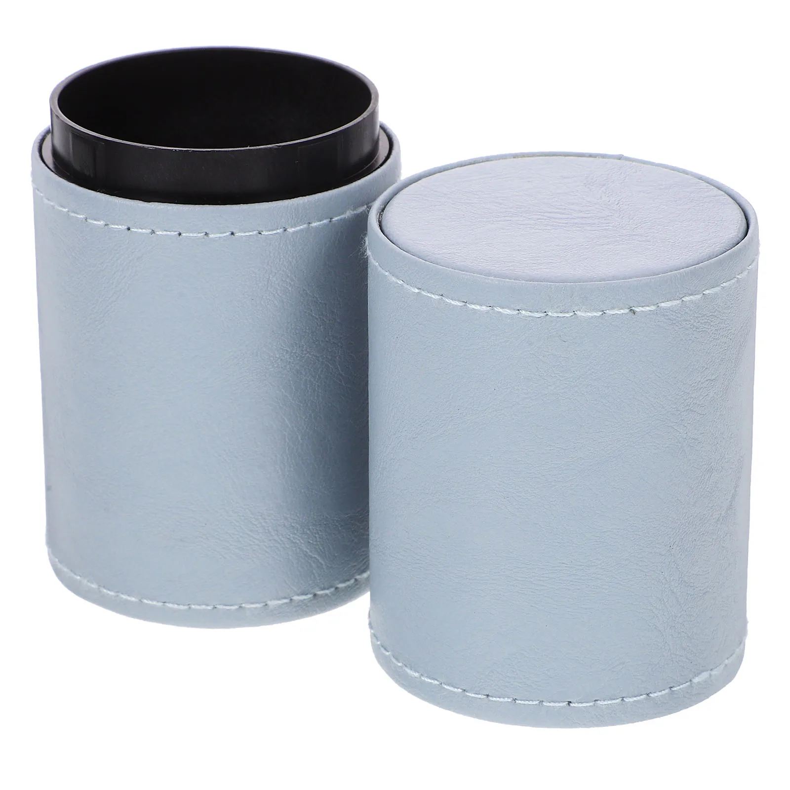 Organizador de Pincéis de Maquiagem de Grande Capacidade em PU, Suporte para Canetas de Mesa, Porta-Maquiagem, Recipiente de Armazenamento para Artesanato