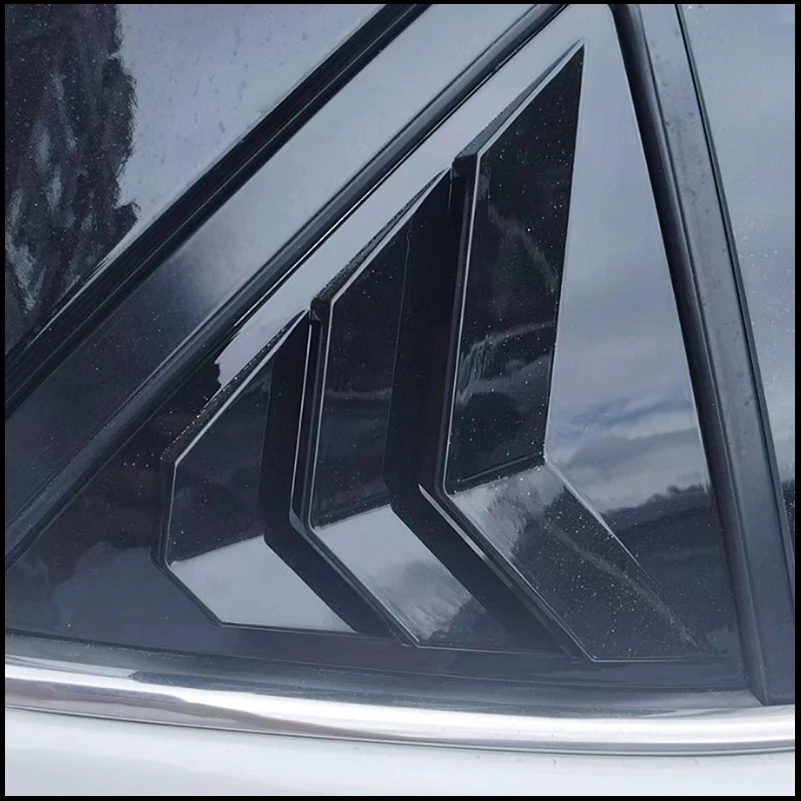 

For Toyota Corolla Sedan 2014-2017 Rear Window Blind Shades Louver Vent Cover Sticker Trim Decorate Car-Styling Accessories