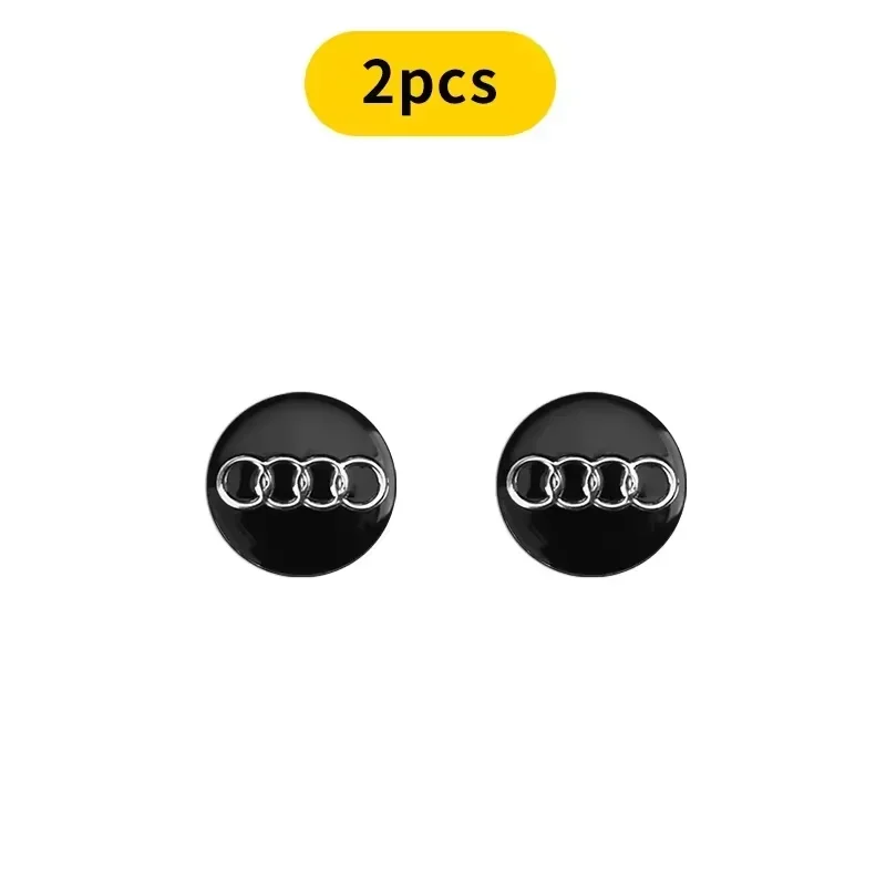 16mm 3D Metall Auto-Schlüssel-Emblem-Aufkleber, wasserdichte selbstklebende Logo-Embleme für Audi A4 A3 A5 A6 A7 A8 Q3 Q5 Q7 Q8 B5 B6 B7