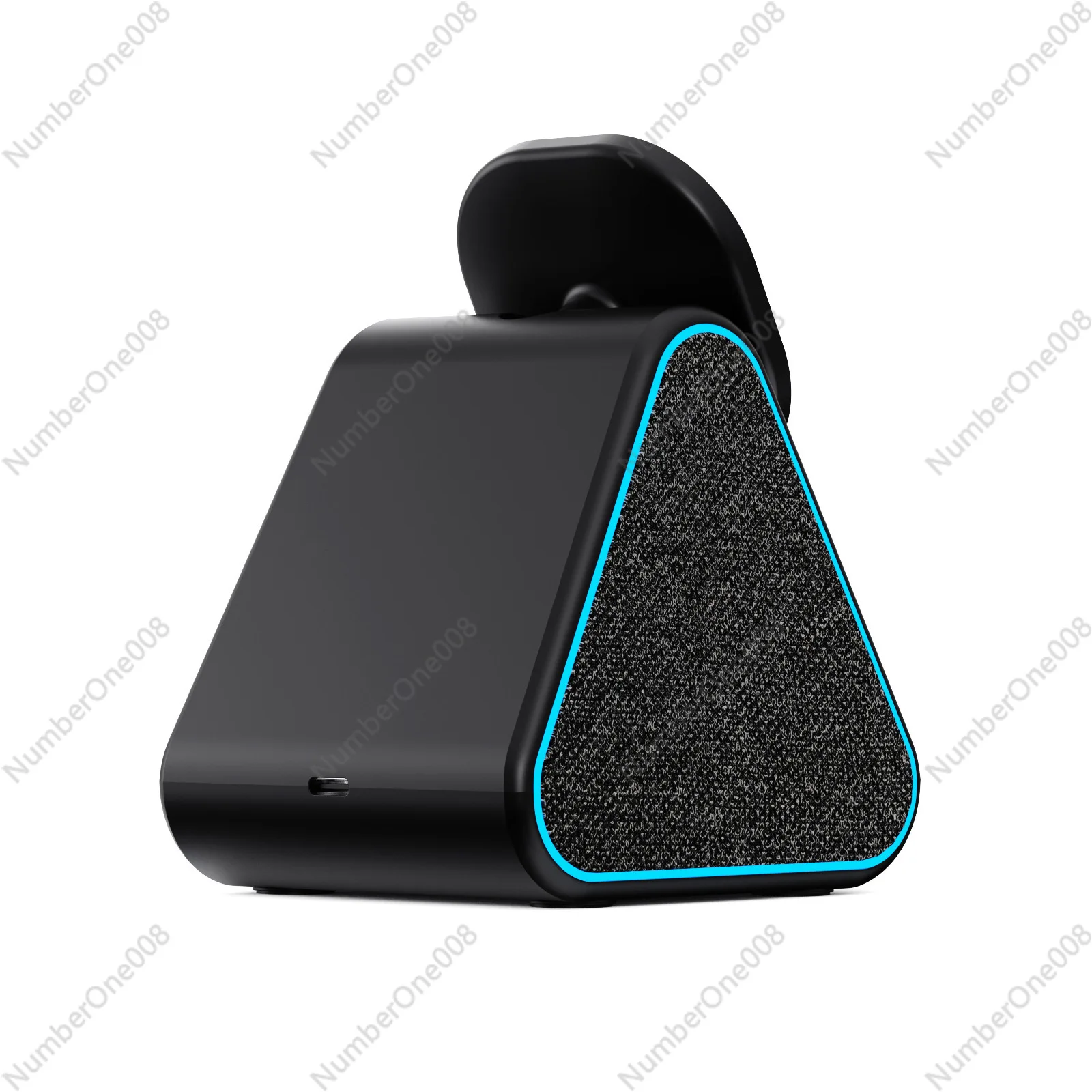 

Magnetic Wireless Charging Stand Adjustable Bluetooth Speaker with Audio Wireless Charger