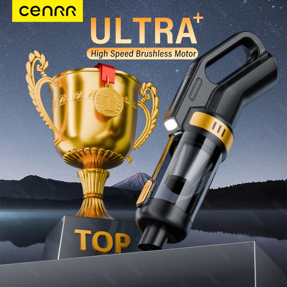 CENRR Powerful Car Vacuum Cleaner Mini Cordless Portable Vacuum Cleaner for Home Handheld Blower Pet Cleaner Sucking Hair