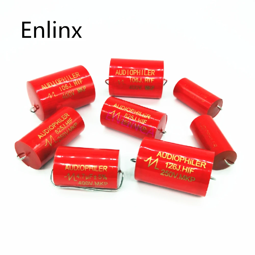 1-10pcs/lot Audiophiler Axial MKP 400v 0.47uf 1uf 1.5uf 2.2uf 2.7uf 3.3uf 4.7uf 5.6uf 6.8uf 8.2uf 10UF Tubular Audio Capacitor