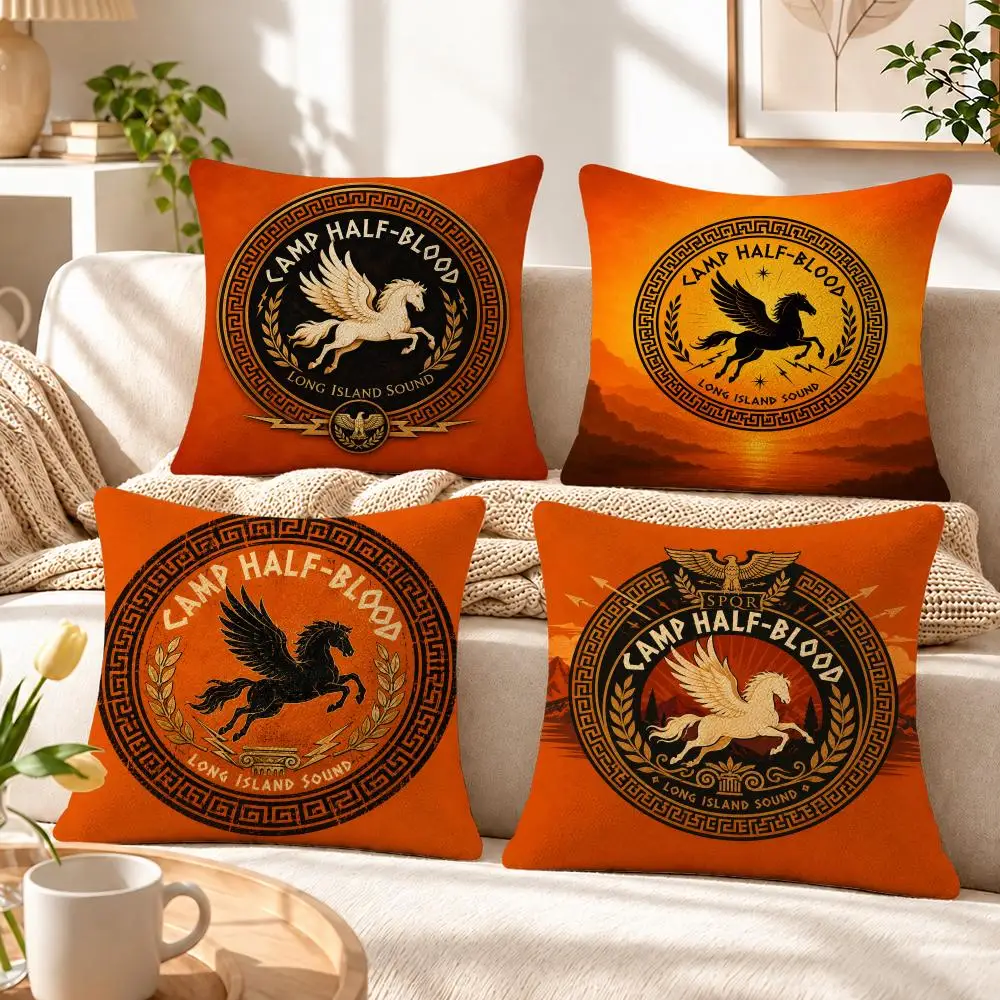 Historical Symbol SPQR Cushion Cover Soft Short‑Plush Pillowcase, Sofa Bedroom Home Decor, Holiday Gift