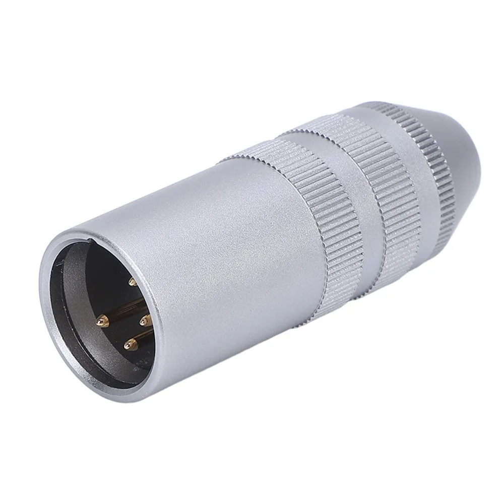 Metal 4 Pin XLR Male Connector Plug and Play Sound Transmission XLR Male to 3.5mm Balanced Female Microphone Adapter For Mixers