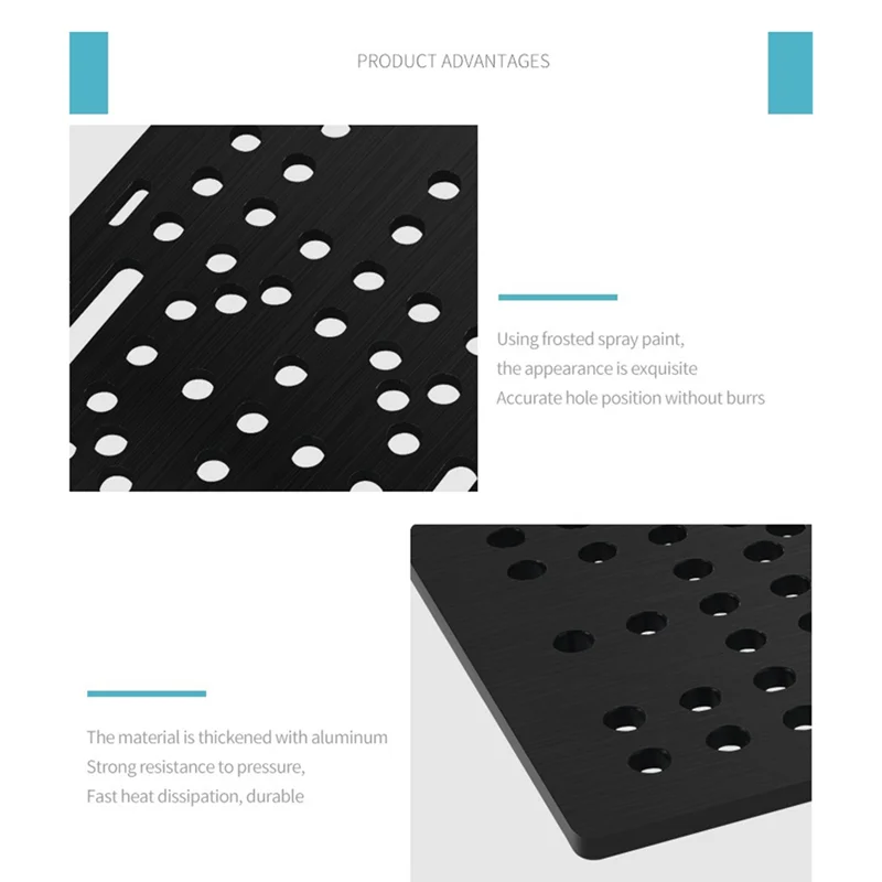 

Набор портальных плат ABT-V-Slot 20-80 мм Портальная пластина для профилей Комплекты пластин Vslot Gantry Plat Аксессуары для 3D-принтеров с черным колесом