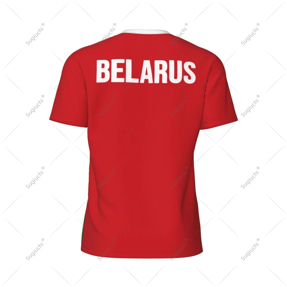 Belarus Flag Men Sports T-shirt Women Tees jersey for Soccer Football Running Bike Tennis Fitness Fans - view 4