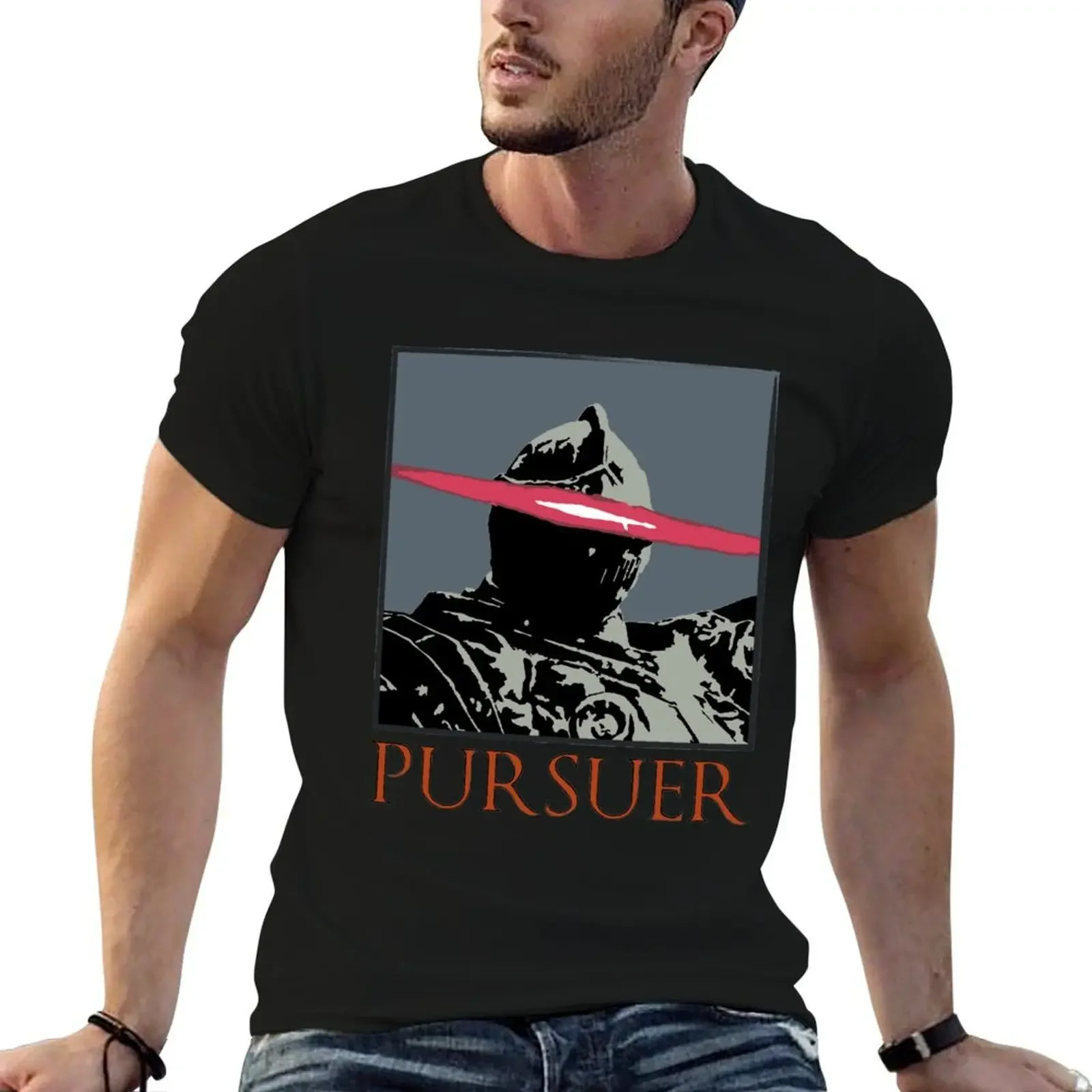 

Pursuer T-Shirt vintage plain cotton graphic tees Funny t-shirts black t-shirts for men