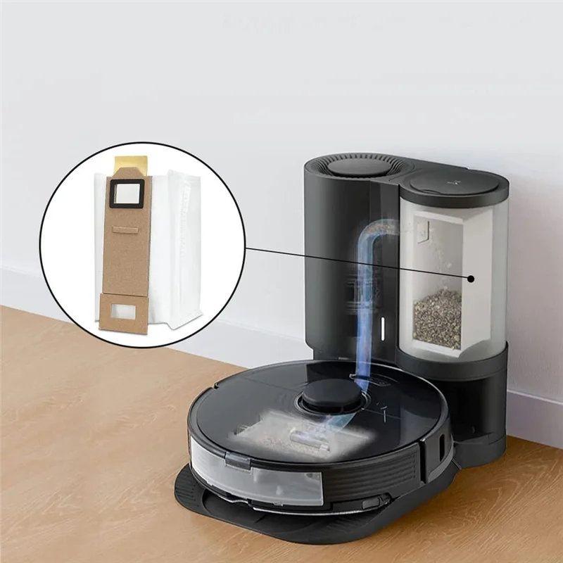 Bolsa para aspiradora, paquete de 12 accesorios para bolsas para polvo para Xiaomi Roborock S7 S7