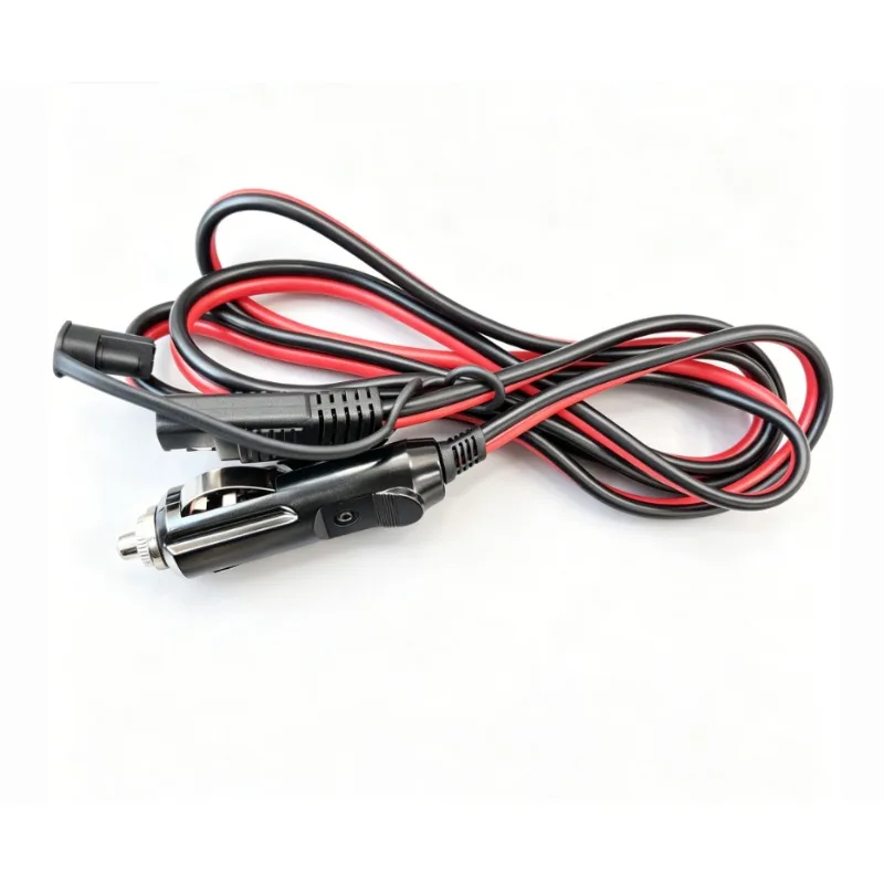 12AWG 1M SAE to Cigarette Lighter Extension Cord Solar Panel Battery Charging Cable with 8 Cable Clips for Auto RV Motorcycle view 5