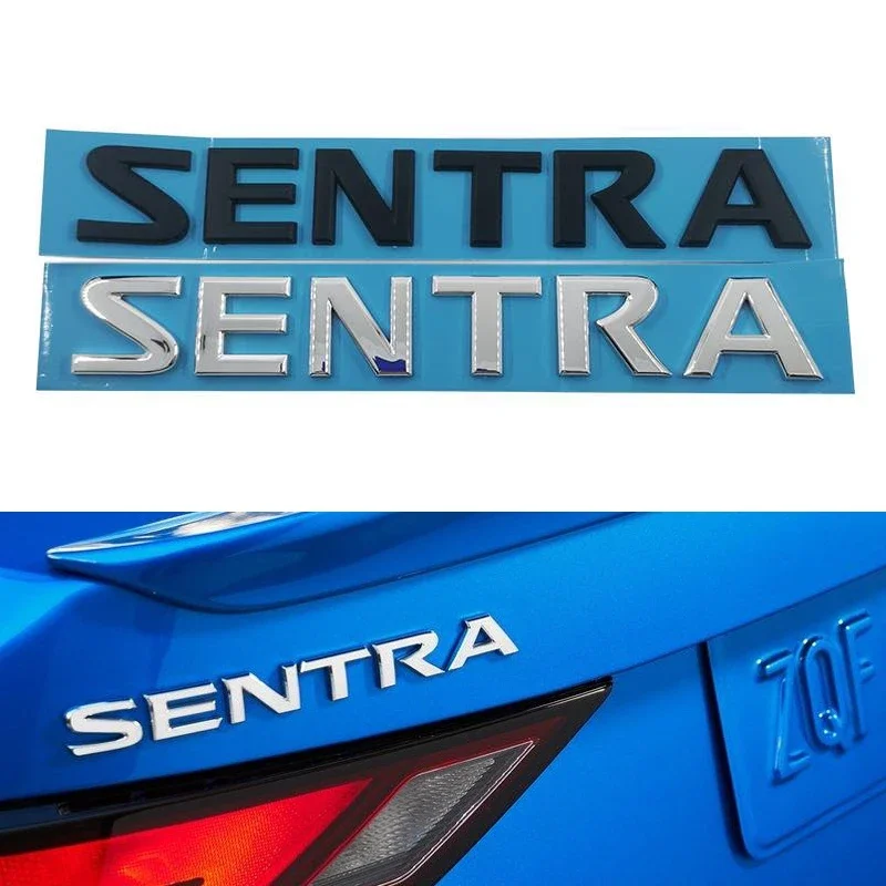 Car 3D Letter Logo Emblem Rear Trunk Nameplate Sticker Badge Decal For TIIDA SENTRA ALMERA SYLPHY