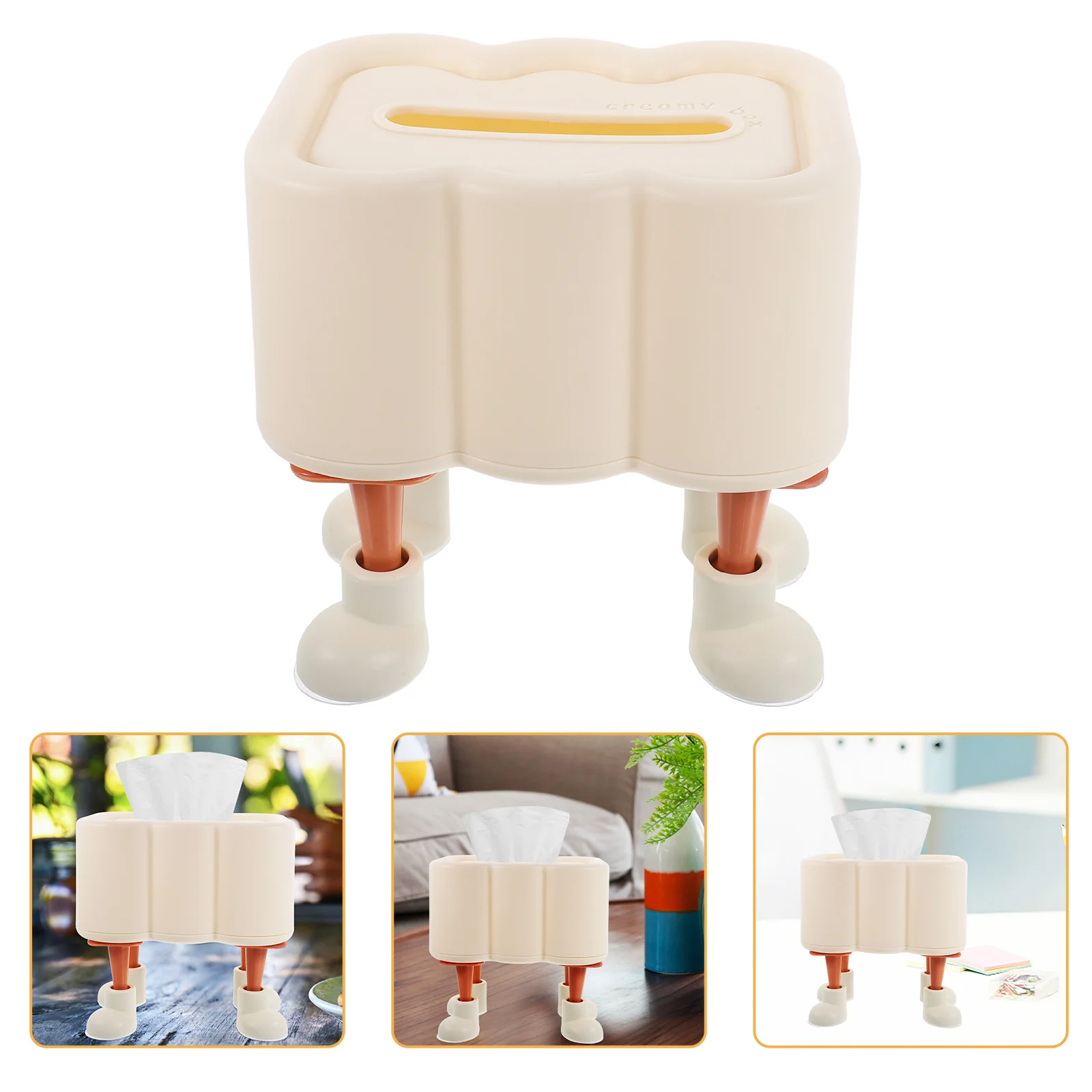 

Cloud-Shaped Tissue Box Holder Large Capacity Pp Plastic Napkin Storage Case For Living Room Bedroom Bathroom Kitchen Desktop
