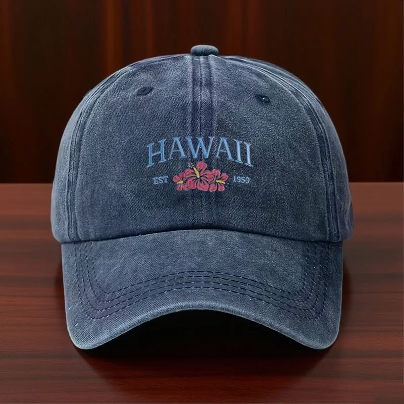 Vintage Washed Cotton Baseball Cap Unstructured Low Profile Sun Protection Duck Tongue Hat