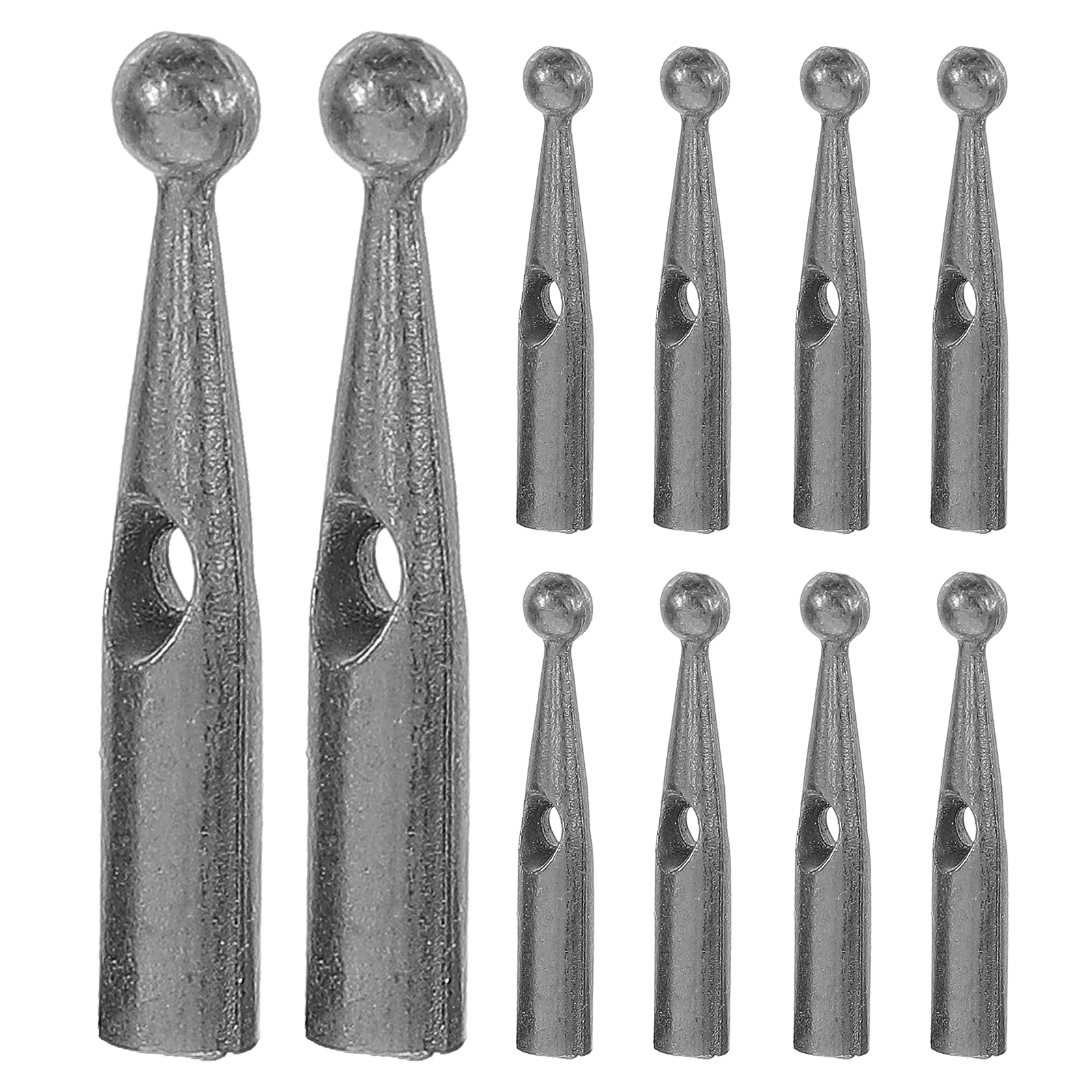 10 Pcs Umbrella Bead Accessories Folding Cover Parts Metal Components Tip Beads 2mm Bone Tail Zinc Copper Parts Travel